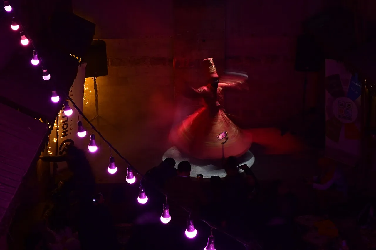 Tanoura dance seen from the front-row VIP seats